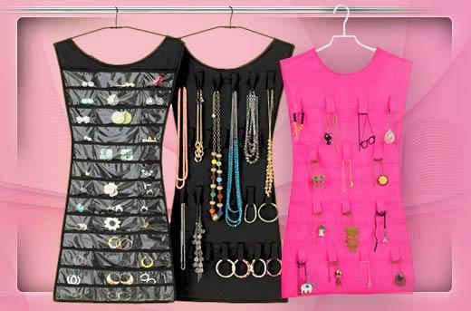 dress hanging jewelry organizer